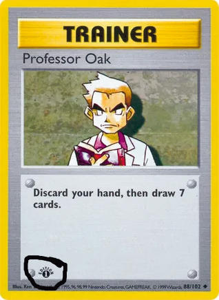 1st Edition Trainer Card